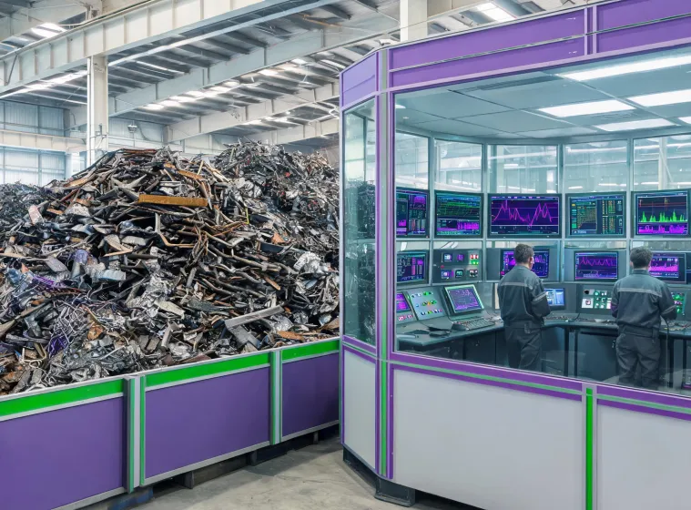 Recycled-content steelmaking process