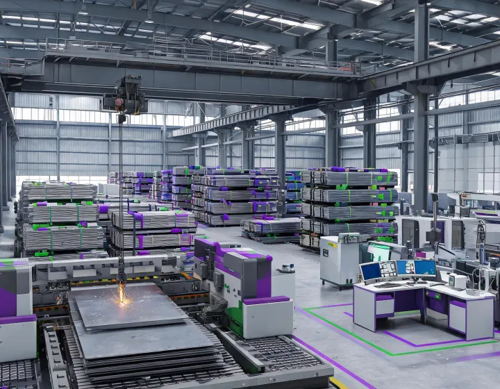 Steel processing and logistics center